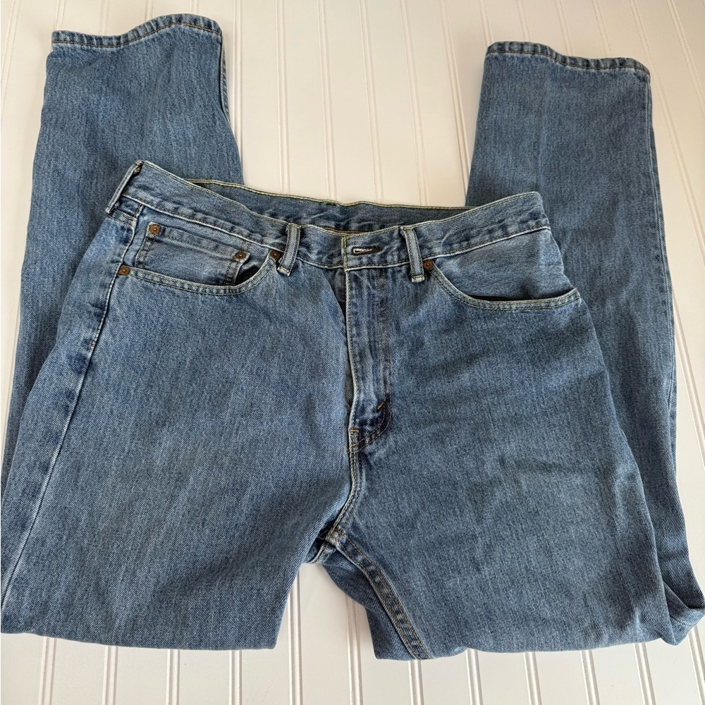 Levis 505 Regular Straight Leg Fit Jeans 36x32 Men’s 1415